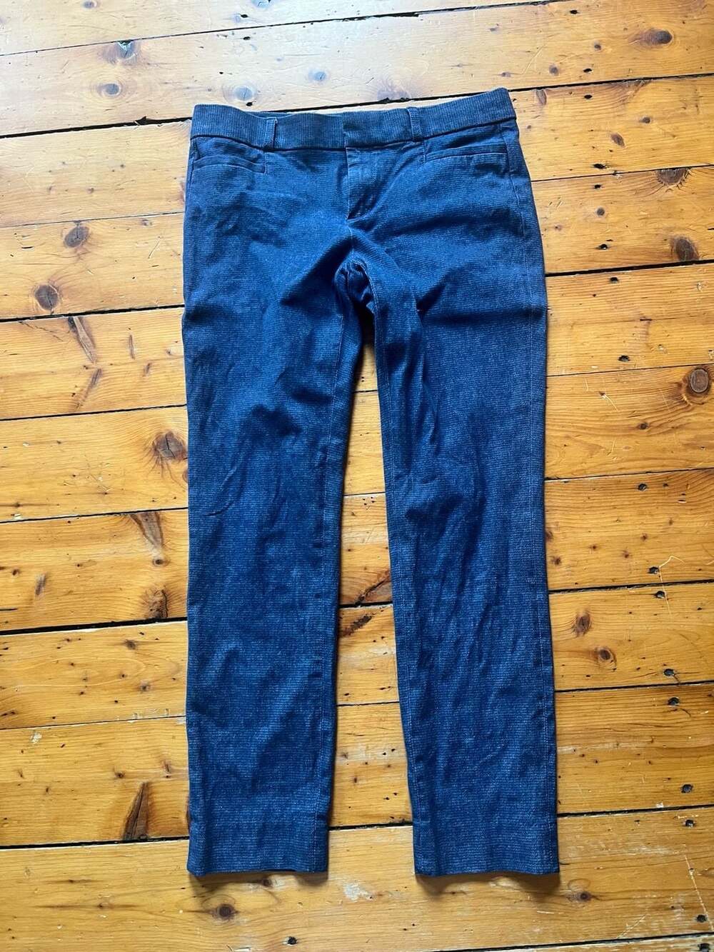 Banana Republic Sloan Fit Blue Print Ankle Pants Size 2
